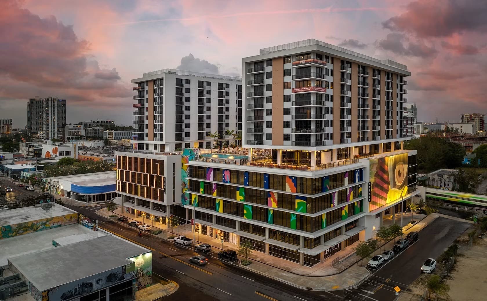 Exterior of Strata Wynwood